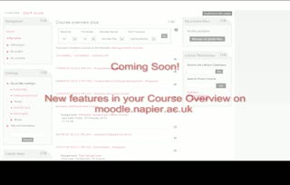 Course Overview Update