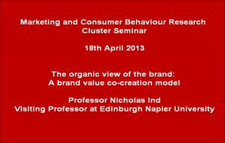 Professor Nicholas Ind - The organic view of the brand