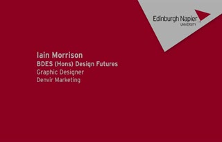 Iain Morrison - BDes (Hons) Design Futures