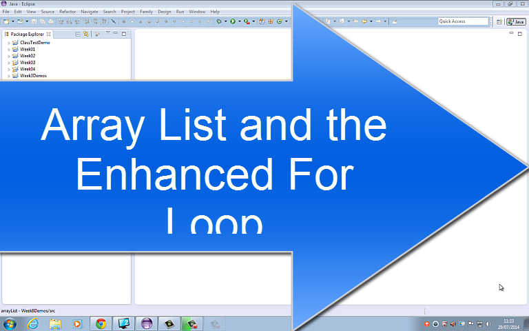 Array List and the Enhanced For Loop