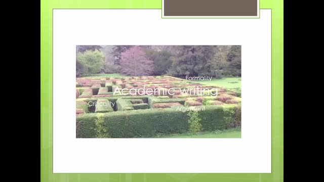 Dissertation maze- Academic writing